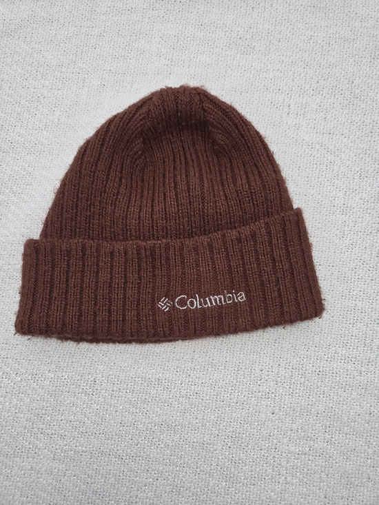 Columbia Other - Columbia Men's Ribbed Fold-Over Beanie in Dark Brown